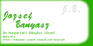 jozsef banyasz business card